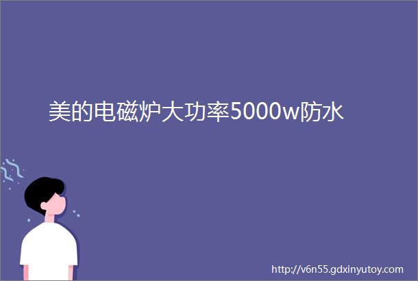 美的电磁炉大功率5000w防水