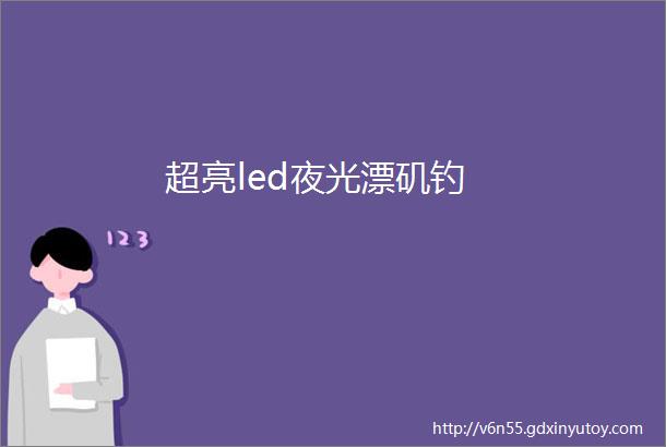 超亮led夜光漂矶钓