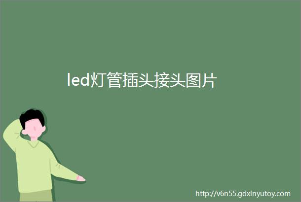 led灯管插头接头图片